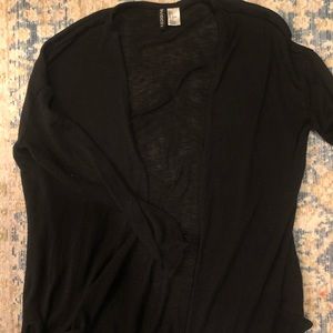 Black sheer women’s cardigan